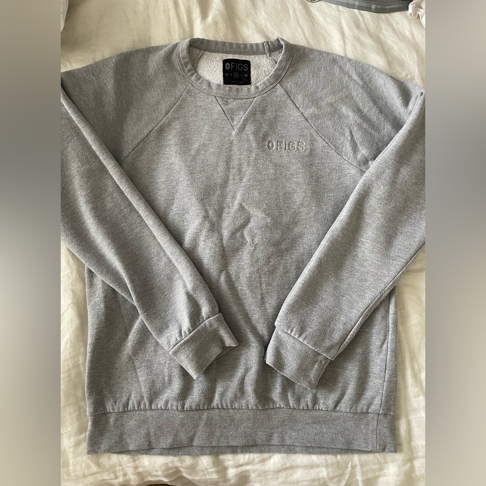 FIGS Heather Grey CrewNeck Sweatshirt - Limited Edition